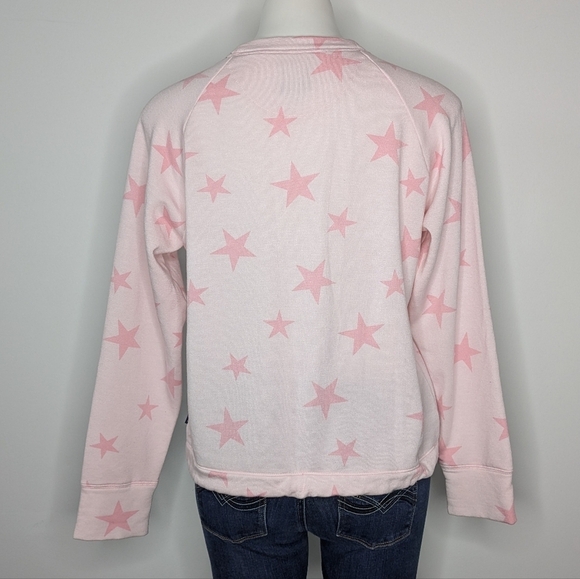 ✨3/$15 GAP Pink Star Tie Waist Long Sleeve Pullover Sweatshirt M - Picture 5 of 8